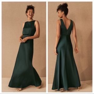 BHLDN Beckett Dress Emerald 0
